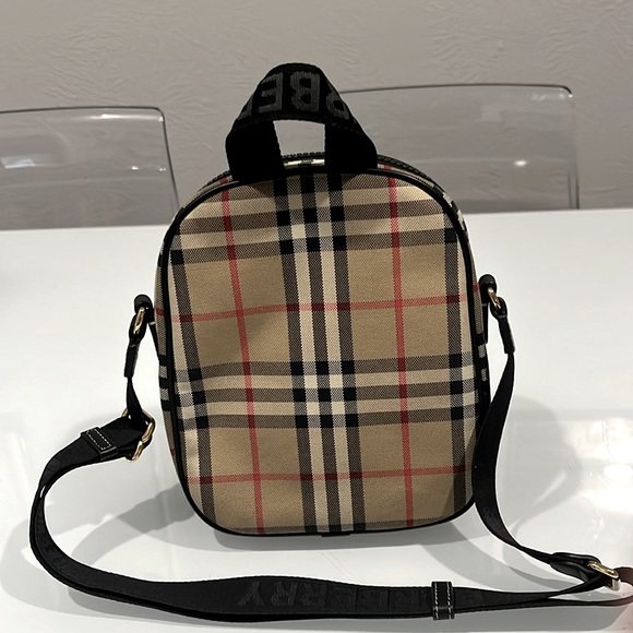 BURBERRY Kids’ Bowling Check Canvas Crossbody Bag *NWT* - Picture 8 of 12